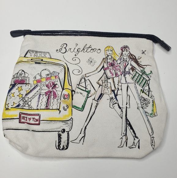 Brighton || Cream Cosmetic Bag Taxi Theme - Picture 8 of 8